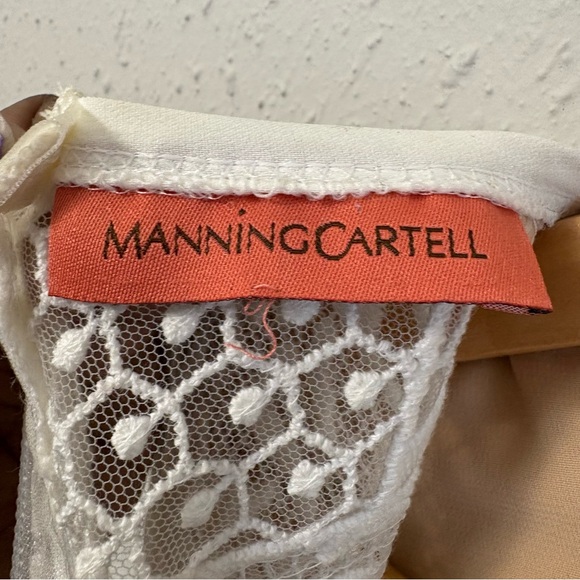 Manning Cartell Gallery Views Midi Dress Ivory White Nude Illusion, Size P (XS) - Picture 11 of 14